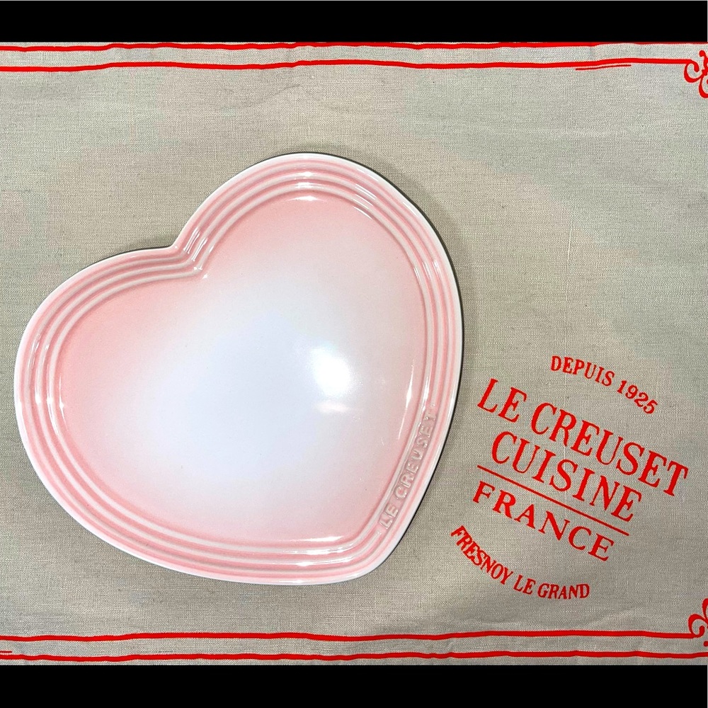 Le Creuset Large Heart Plate w/ LC Logo